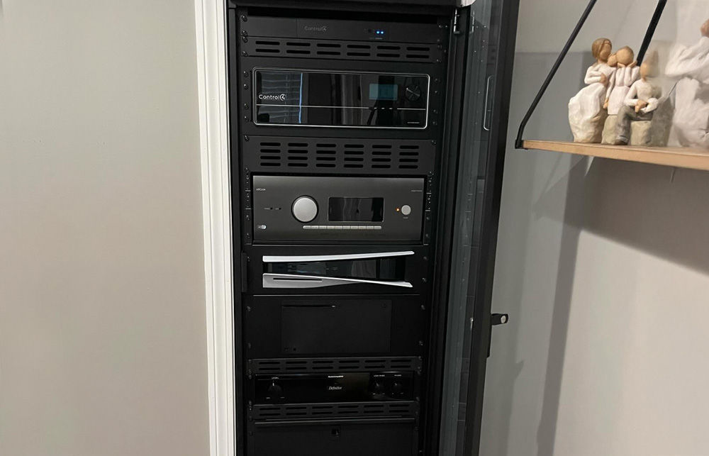 AV Rack In cupboard