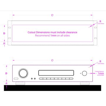Custom 3U Rack Mount Shelf